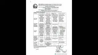 12th Class Bi_Annual/Private 2025 Datesheet Out #jkbose #datesheet #12thclass #physicswallah