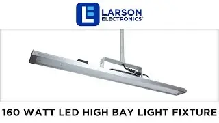 General Area Use High Bay 160 Watt LED Light Fixture - Low Profile - High Efficiency - Pendant Mount