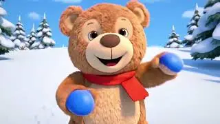 Bobo the Teddy Bear Goes Skiing