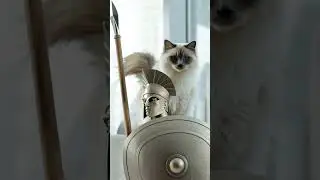 🔱 The Spartan Cat Extended2 &ndash;AI Vision from a Digital Past #cat #aiart #archviz #aiarchitecture#ai