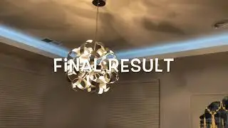 How To Make A Modern Tray Ceiling With Led Lights!