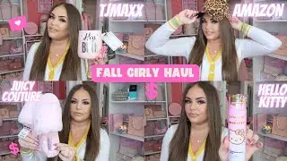 GIRLY FALL HAUL🛍TJMAXX JACKPOTS!HELLO KITTY&AMAZON