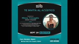 20.9.2023 Mariel MINNA TRIMAGLIO Acustico en Vivo en el Foro Hermes Music MX Instagram Live