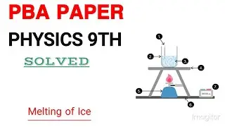PBA PAPER Physics 9th Practical Melting of ice cubes into water|| States of Matter #practicals