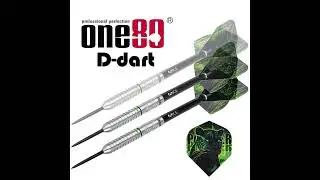 (D DART STORE) ONE80 STEEL TIP DART - Panther N 80% Tungsten Steel Darts (ARROW DART KELULI)