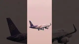 Thai Airways A320 | Close-up take off #aviation #takeoff #a320 #thaiairways