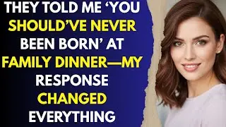 “They Told Me ‘You Should’ve Never Been Born’ at Family Dinner—My Response Changed Everything”