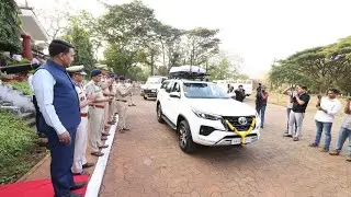 CM Flagged off key security and enforcement vehicles to Goa Police Department 