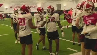#1 IU football practices ahead of Peach Bowl