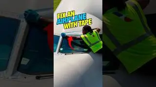 Repairing The Aircraft With Tape