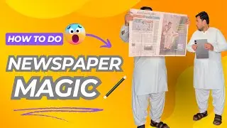 How to do magic tricks??? converting a pad into Newspaper 😱