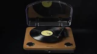 Roxel VRP-60 Vinyl Record Player: Turntable with Built-In Speakers, BT, USB & More!