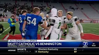 Skutt Catholic vs Bennington KETV 2024 Class B Football Championship