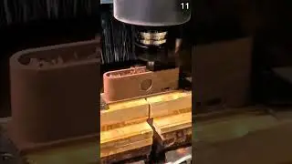 Carving wooden workpiece using CNC milling machine