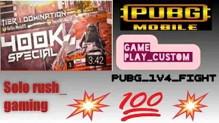 400K Special 🥀 | Competitive Domination Montage | Solo Rush | BGMI |720p