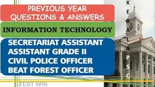 Secretariat Assistant Previous year questions  PART-8