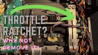 How to remove the throttle RATCHET from FrSky X10S Express