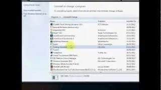 How to remove programs in Windows 7