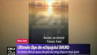 Imagini dupa prabusirea elicopterului SMURD