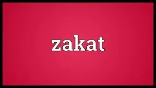 Zakat Meaning