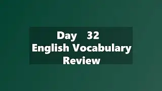 English Vocabulary Flashcards | Daily Word Review