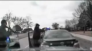 Suspected drunken driver leads police on low-speed chase