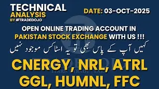 CNERGY, NRL, ATRL, GGL, HUMNL, FFC - Buy/Sale Levels Technical Analysis by @TradeDojo   #psx