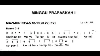 [Edisi Baru] Minggu, 1 Maret 2026 - MINGGU PRAPASKAH II (Kedua) - Mazmur Tanggapan - Tahun A