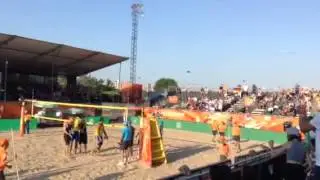 #WKBeach2015: Walkenhorst/Windscheif mit dem Matchball in K.o.-Runde