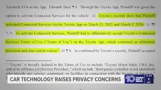 How much is your car tracking you? Polk County man suing Toyota alleges privacy violations