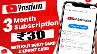 Get YouTube Premium 1 Month Subscription in 10 Rupees Only | YouTube Premium Membership Rs-10 Only😱😱