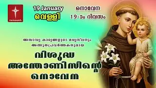 19th January|വിശുദ്ധ അന്തോണീസ് നൊവേന |Day19| St Antony's Novena | VachanamTV Live Prayer| #stantony