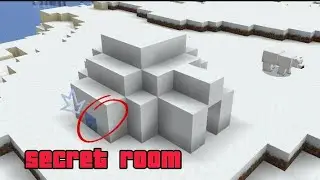 Secret room in igloo|| Minecraft videos|| 😐😶😱