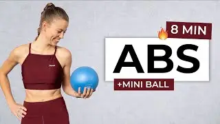 8 MIN KILLER ABS WORKOUT WITH MINI BALL - At Home Barre Workout