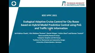 Research Paper Presentation at IEEE VPPC2021 Conference