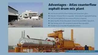 120 - 150 tph Counter Flow Drum Mix Plant For Ivory Coast - Atlas Technologies