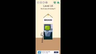Brain challenge think outside level 16 Solution or walkthrough