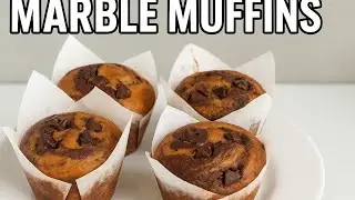 Eggless Marble Chocolate Muffins | Soft, Moist & Easy Recipe 