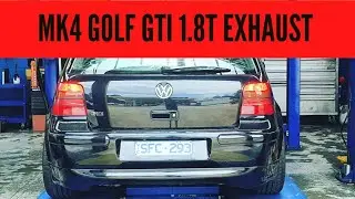 The MK4 GTI 1.8T finally gets an exhaust. 3 inch exhaust.