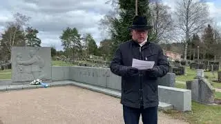 Veteraanipäivän kunniakäynnit Eurajoen sankarihaudoilla 27.4.2021