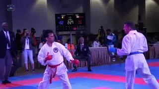 Karate 8th World Congress & Meet WIKF (BEL) vs (CAN) Men Oct  2017 Curacao