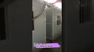 Workforce housing with folding modular house, viewsight at factory.