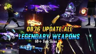 OB36 All Weapons Skins | OB36 Update All Guns review | 50+ Mamba Gnaw skins | Free Fire Leaks