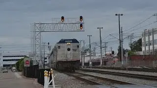 2 Locomotives and NPCU 90208 trailing on Amtrak 579