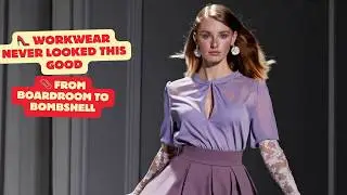 Office Couture Runway 🔥 Stunning Secretary-Inspired Looks | Bold Fashion Lookbook 2025