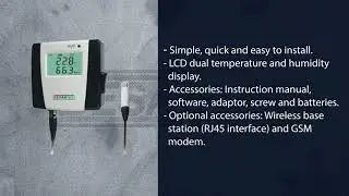 BESANTEK BST-DL115 Wireless Temperature And Humidity DataLogger With External Probe