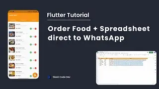 Flutter | Order Food + Spreadsheet  direct to WhatsApp