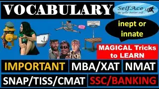 Vocab Learning through Insanely Easy & Magical Tricks. MBA CMAT SNAP NMAT TISS XAT SSC-CGL Banking