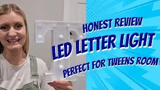 Colorful LED Marquee Light up Letter- Great for room decor! (Product Link in Description)