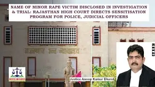 Rajasthan High Court Directs Sensitisation Program For Police, Judicial Officers